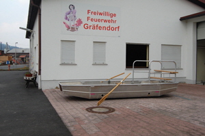 Hochwasserboot der Freiwilligen Feuerwehr Gräfendorf